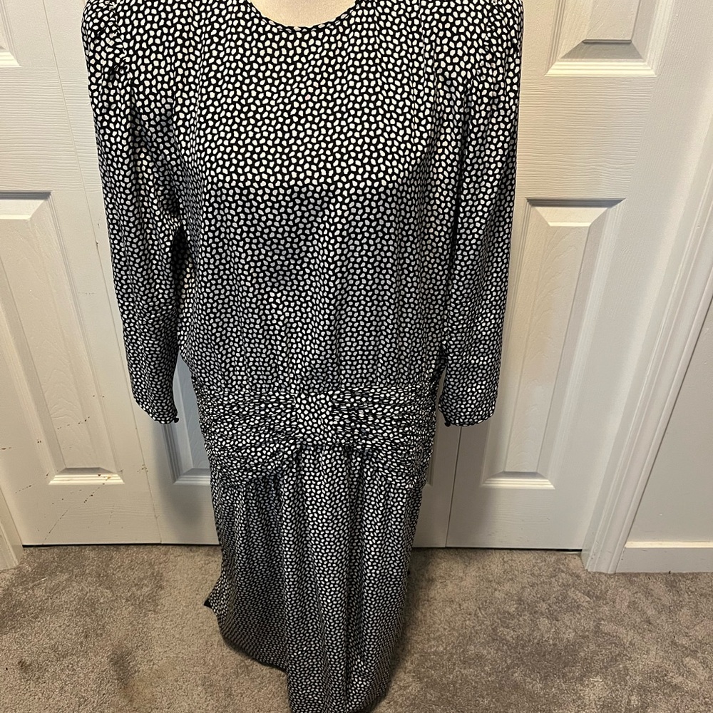 VINTAGE 1980s Albert Nipon size 14 pure silk dress